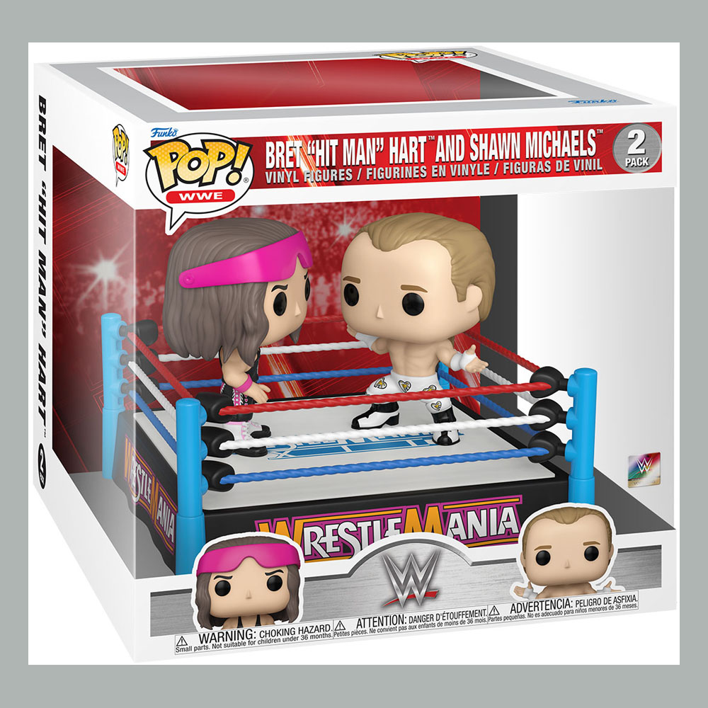 WWE POP Moment! Vinyl Figures 2-Pack Bret Hart vs Shawn Michaels 9 cm - immagine 2