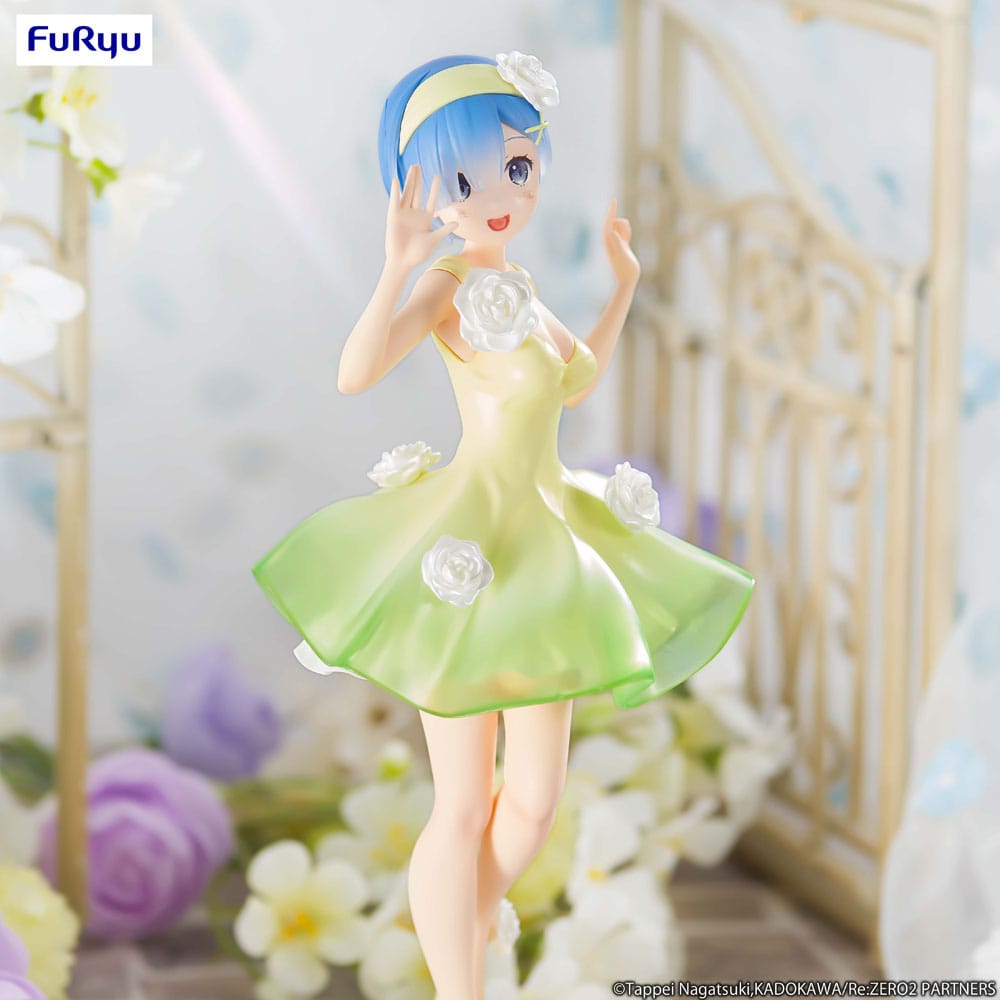 Re: Zero Trio-Try-iT PVC Statue Rem Flower Dress 21 cm - immagine 5