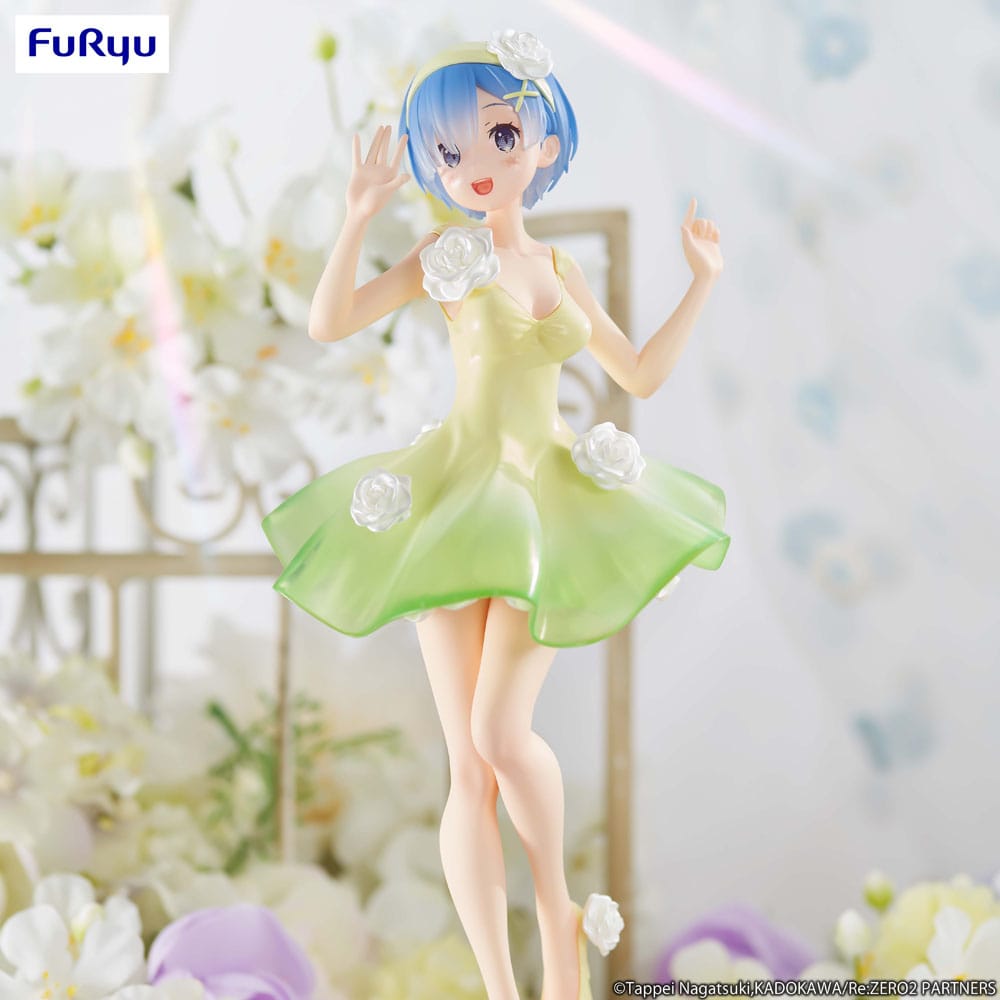 Re: Zero Trio-Try-iT PVC Statue Rem Flower Dress 21 cm - immagine 2