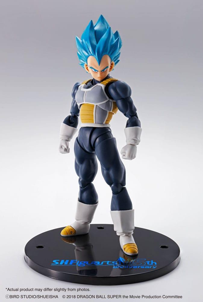 Dragon Ball Super S.H. Figuarts Action Figure Vegeta Super Saiyan Blue (15th Anniversary Version) 14 cm PREORDER - immagine 2