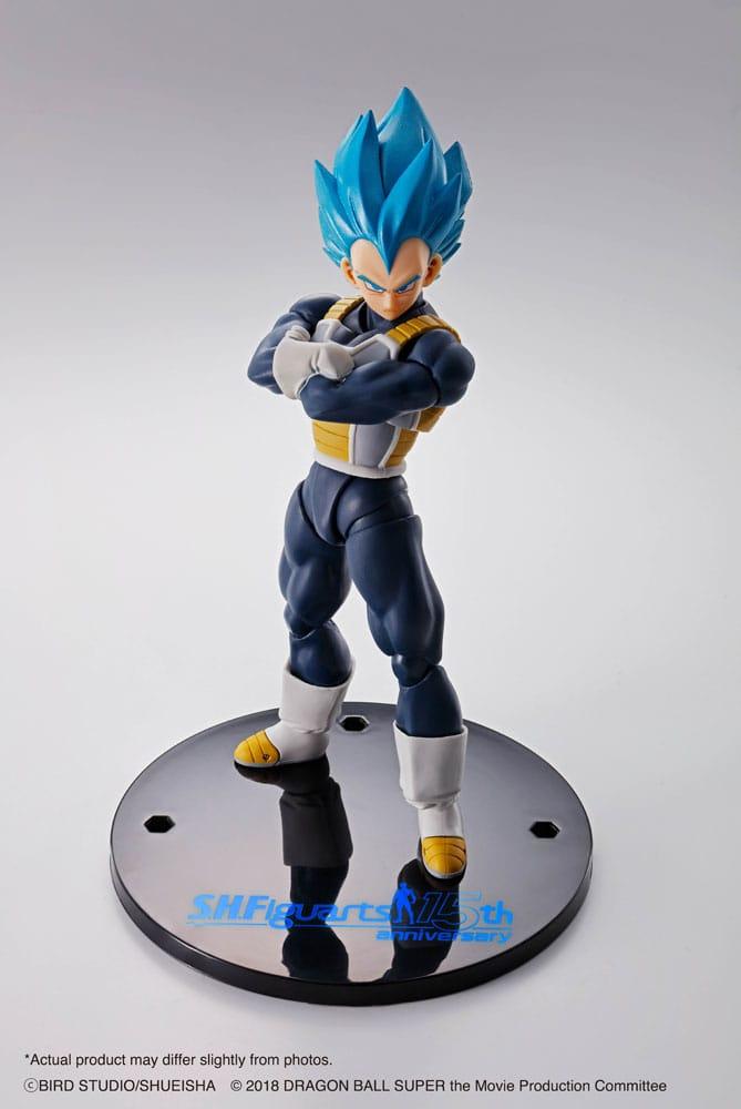 Dragon Ball Super S.H. Figuarts Action Figure Vegeta Super Saiyan Blue (15th Anniversary Version) 14 cm PREORDER - immagine 3