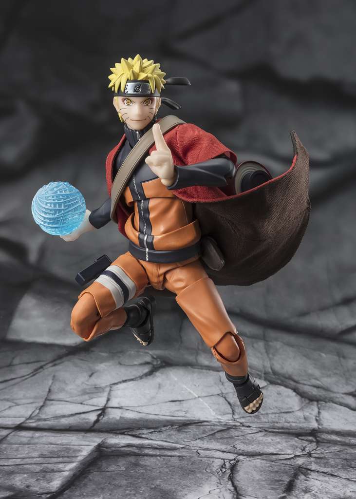 Naruto Shippuden S.H. Figuarts Action Figure Naruto Uzumaki (Sage Mode) - Savior of Konoha 15 cm - immagine 4