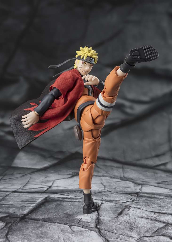 Naruto Shippuden S.H. Figuarts Action Figure Naruto Uzumaki (Sage Mode) - Savior of Konoha 15 cm - immagine 5