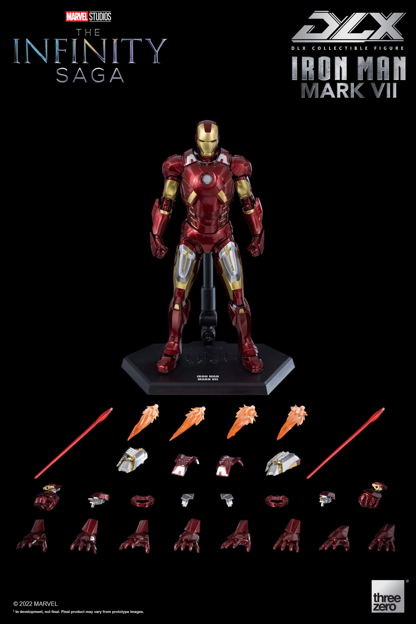 Infinity Saga DLX Action Figure 1/12 Iron Man Mark 7 17 cm - immagine 35
