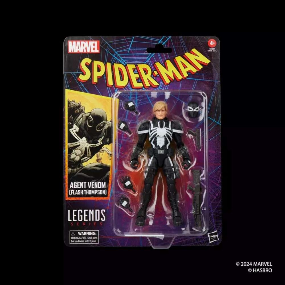 Marvel Legends Spider-Man Vintage Agent Venom Action Figure PREORDED - immagine 4