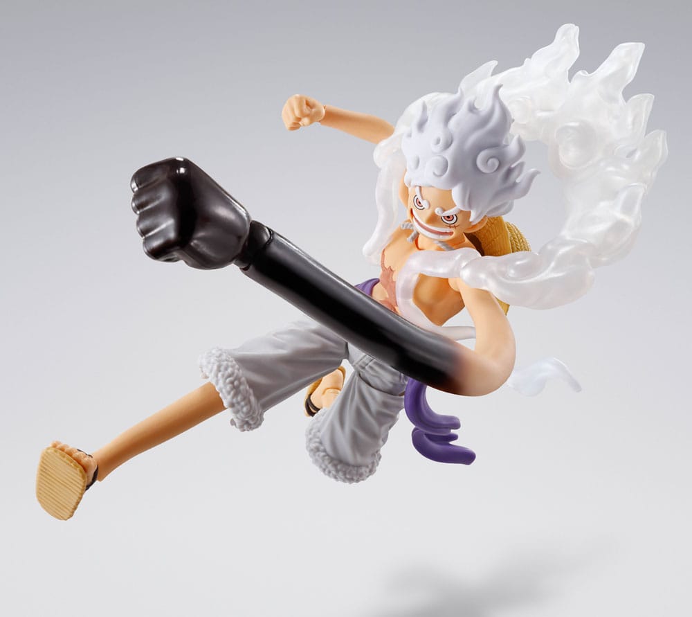 One Piece S.H.Figuarts Action Figure Monkey D. Luffy Gear 5 -Future Island Egghead- 15 cm PREORDER - immagine 8