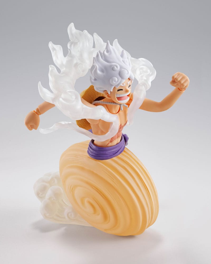 One Piece S.H.Figuarts Action Figure Monkey D. Luffy Gear 5 -Future Island Egghead- 15 cm PREORDER - immagine 6