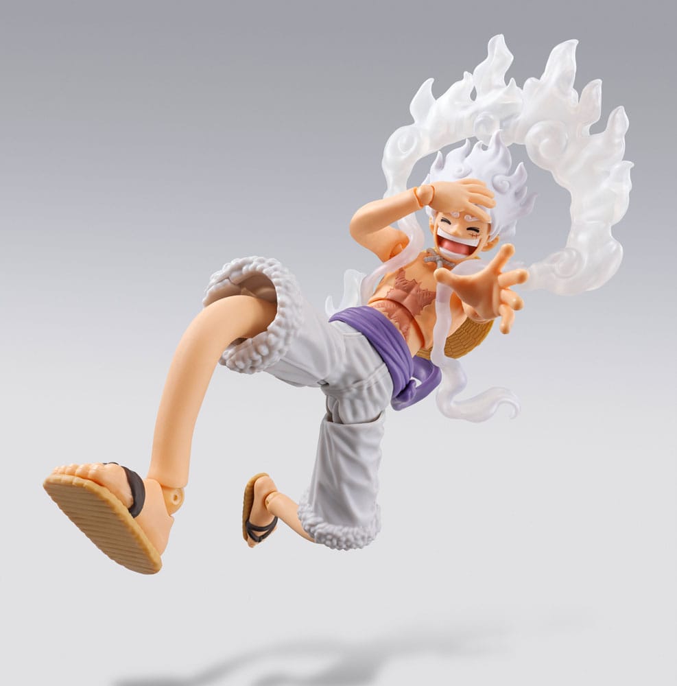 One Piece S.H.Figuarts Action Figure Monkey D. Luffy Gear 5 -Future Island Egghead- 15 cm PREORDER - immagine 5