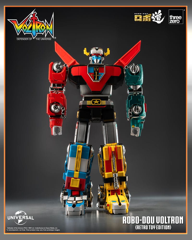 Voltron: Defender of the Universe Robo-Dou Action Figure Voltron Retro Toy Edition 27 cm PREORDER