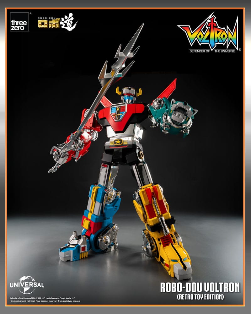 Voltron: Defender of the Universe Robo-Dou Action Figure Voltron Retro Toy Edition 27 cm PREORDER - immagine 15