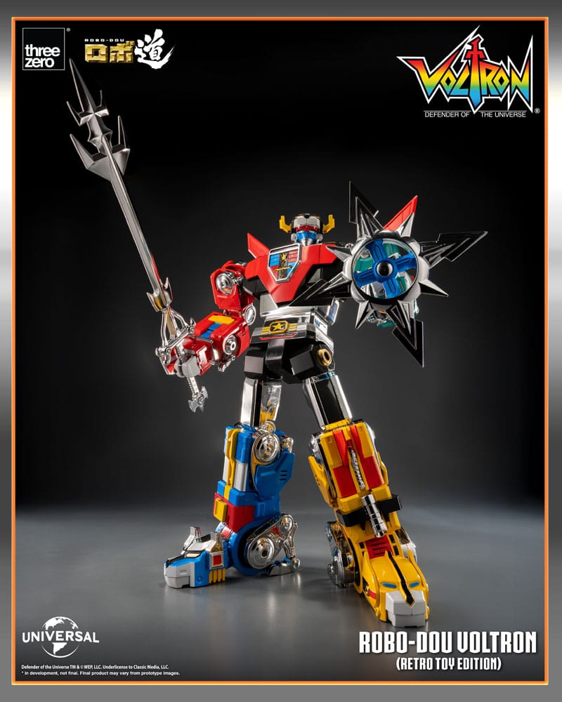 Voltron: Defender of the Universe Robo-Dou Action Figure Voltron Retro Toy Edition 27 cm PREORDER - immagine 12