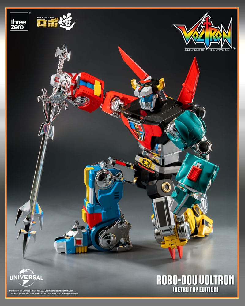 Voltron: Defender of the Universe Robo-Dou Action Figure Voltron Retro Toy Edition 27 cm PREORDER - immagine 11