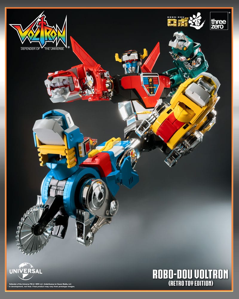 Voltron: Defender of the Universe Robo-Dou Action Figure Voltron Retro Toy Edition 27 cm PREORDER - immagine 10