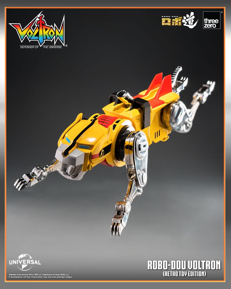 Voltron: Defender of the Universe Robo-Dou Action Figure Voltron Retro Toy Edition 27 cm PREORDER - immagine 5