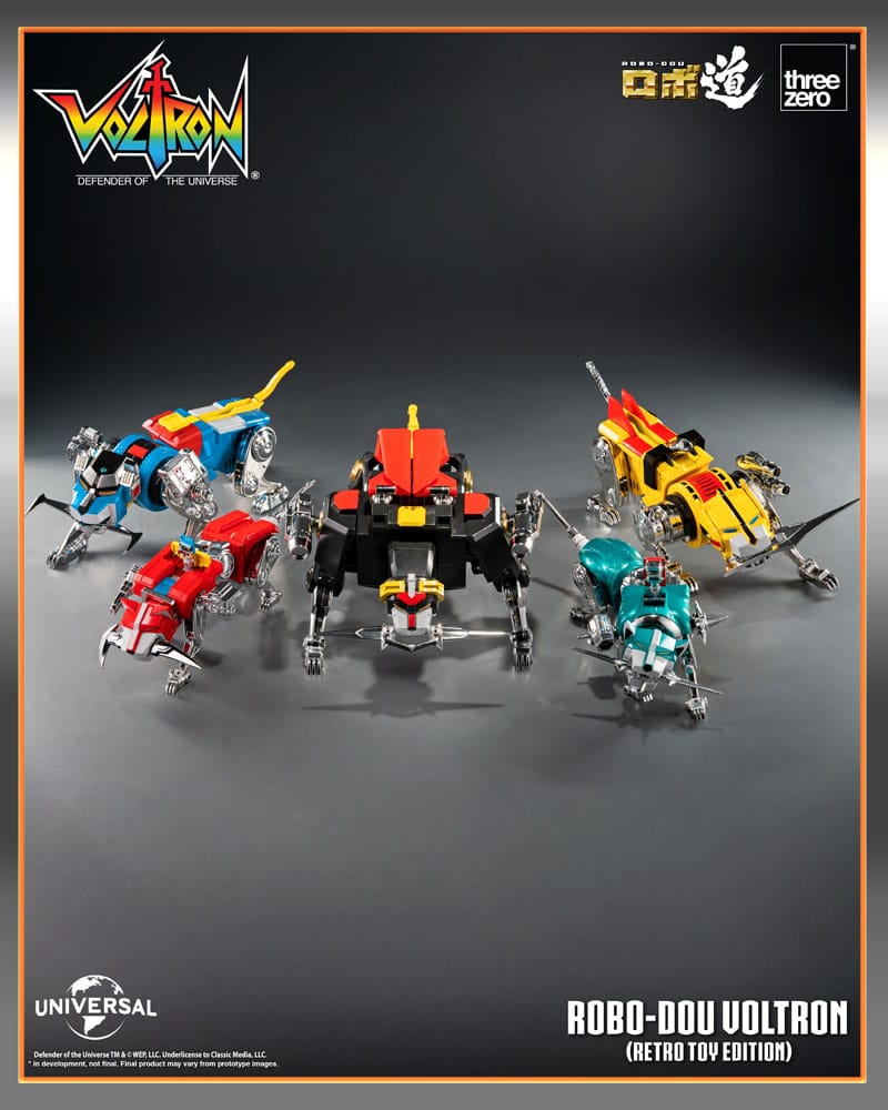 Voltron: Defender of the Universe Robo-Dou Action Figure Voltron Retro Toy Edition 27 cm PREORDER - immagine 4