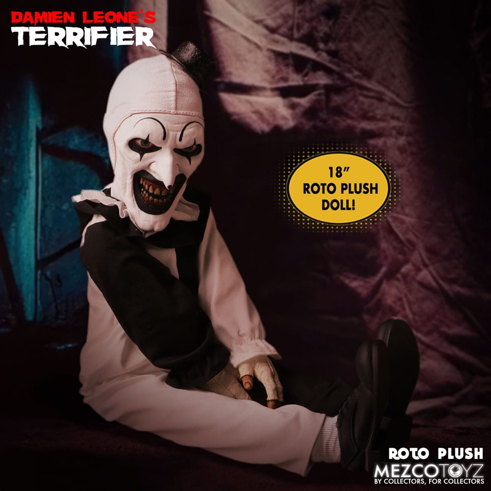 Terrifier Roto Plush Figure Art the Clown 46 cm - immagine 3
