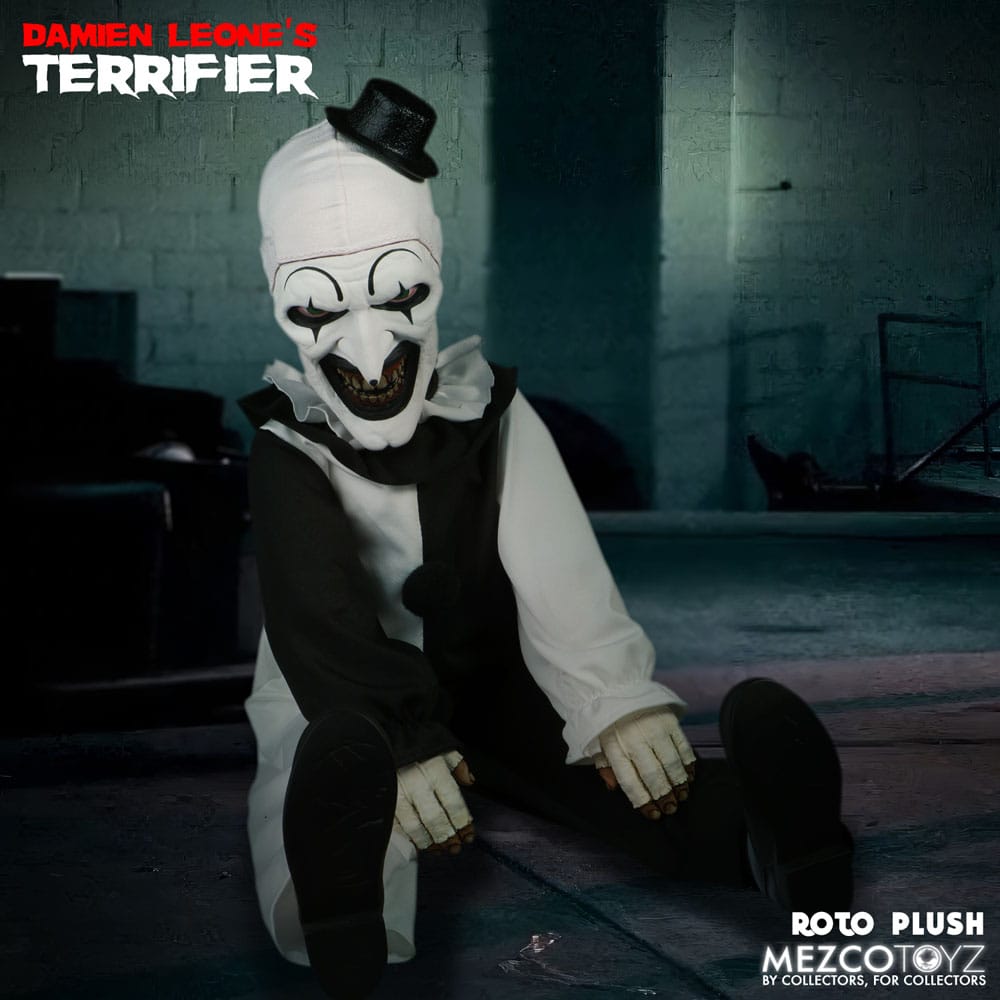 Terrifier Roto Plush Figure Art the Clown 46 cm - immagine 8