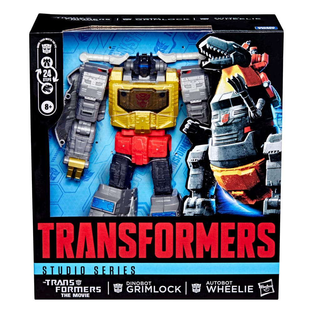 The Transformers: The Movie Studio Series Leader Class Action Figure Dinobot Grimlock & Autobot Wheelie 22 cm PREORDER - immagine 5