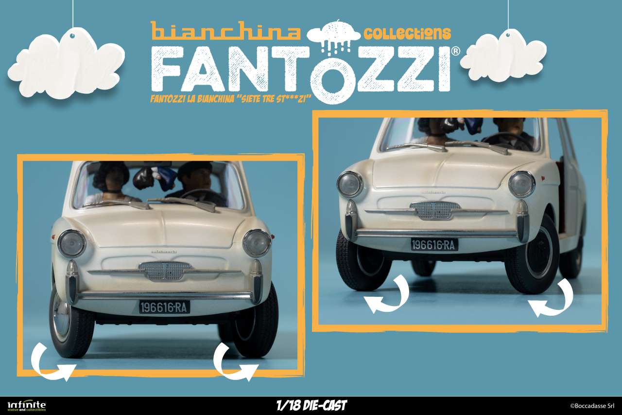 Fantozzi la bianchina siete tre st...zi 1/18 die-cast PREORDER - immagine 7