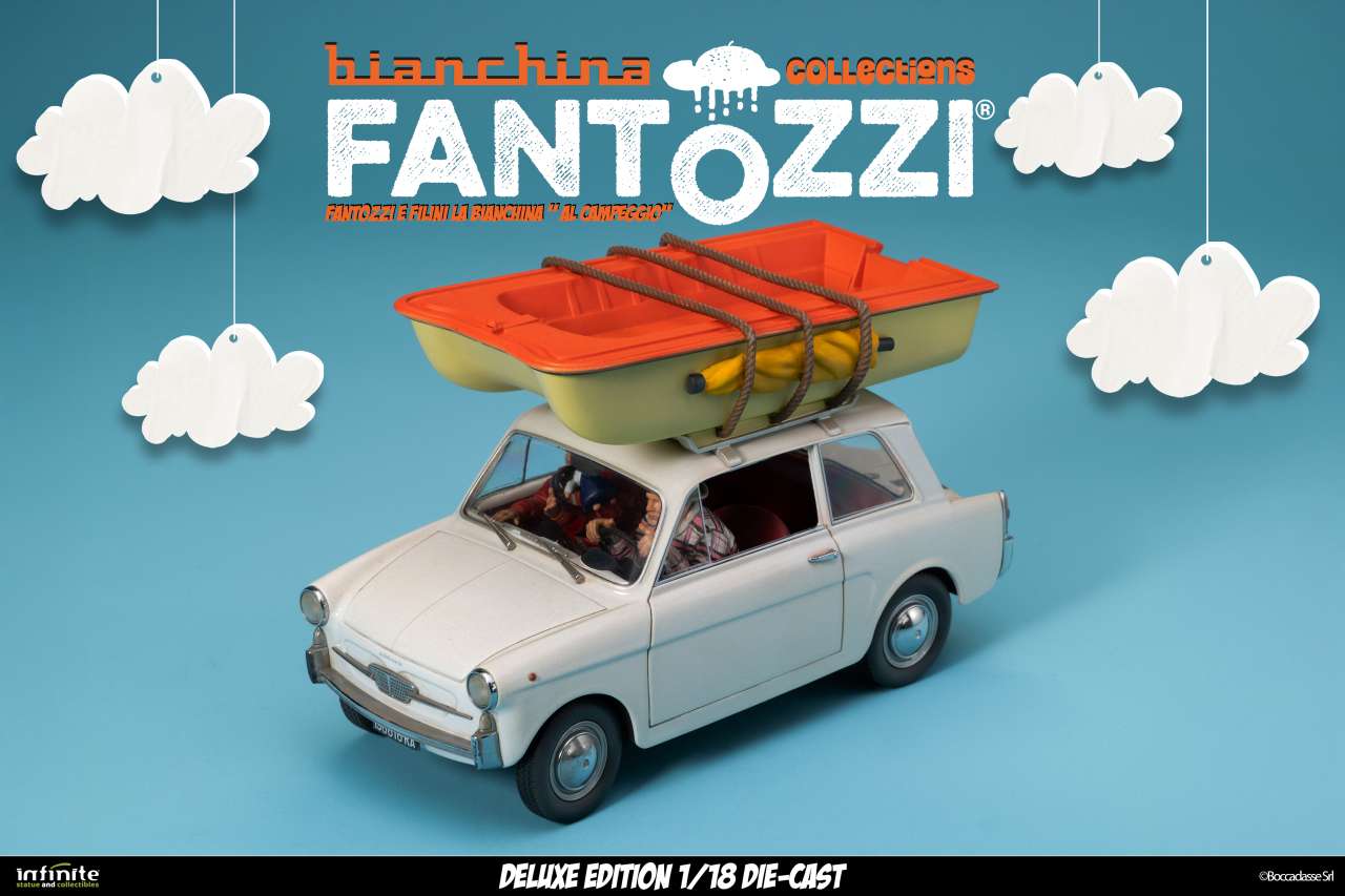 Fantozzi e filini la bianchina al campeggio 1/18 die-cast deluxe edition PREORDER