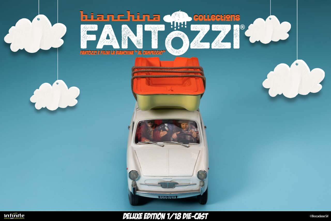 Fantozzi e filini la bianchina al campeggio 1/18 die-cast deluxe edition PREORDER - immagine 3