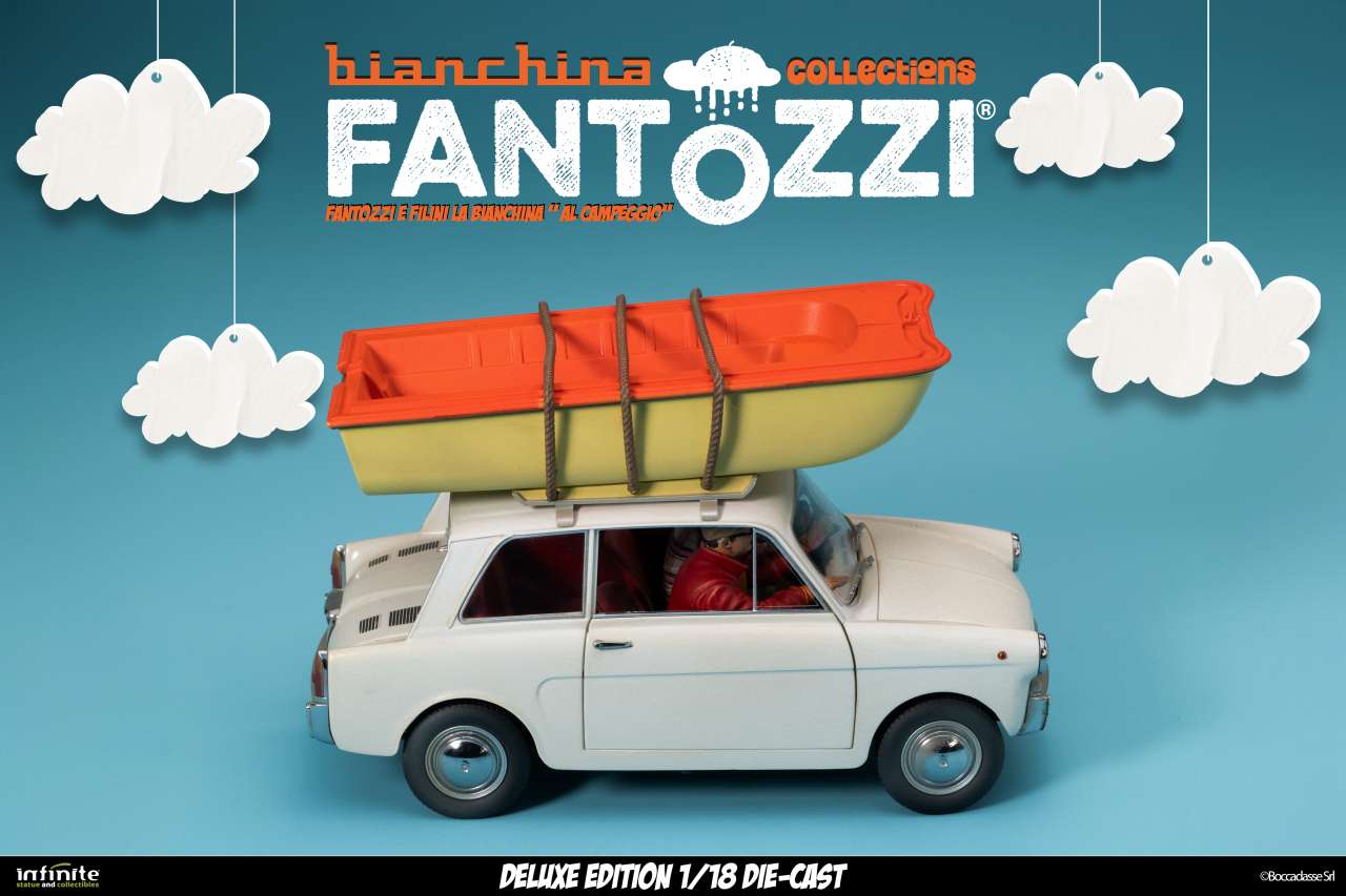 Fantozzi e filini la bianchina al campeggio 1/18 die-cast deluxe edition PREORDER - immagine 4