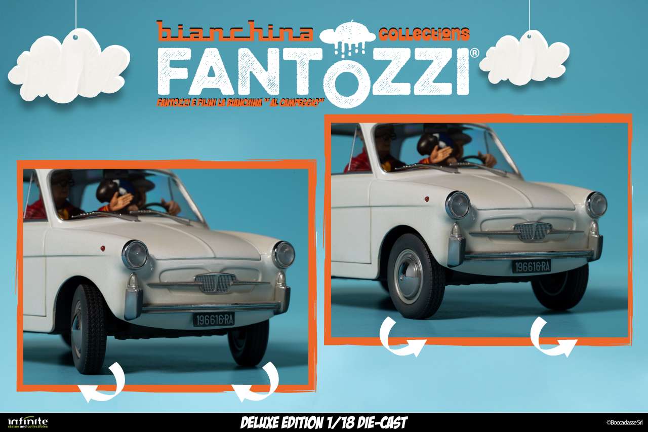 Fantozzi e filini la bianchina al campeggio 1/18 die-cast deluxe edition PREORDER - immagine 9