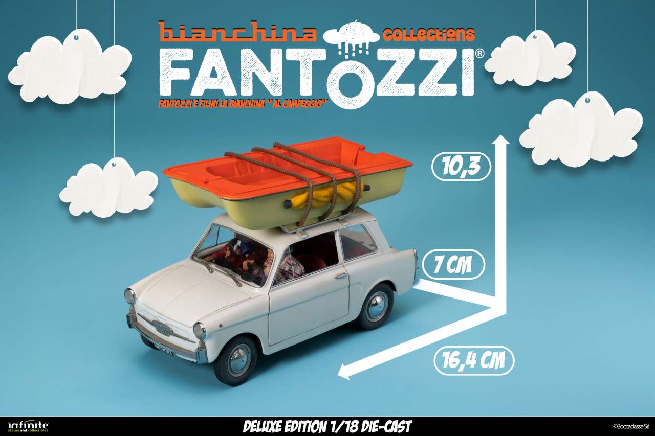 Fantozzi e filini la bianchina al campeggio 1/18 die-cast deluxe edition PREORDER - immagine 10