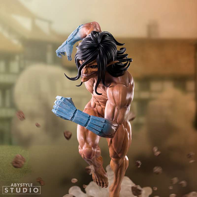 Attack on titan eren titan form 1/10 super figure collection statue PREORDER - immagine 2