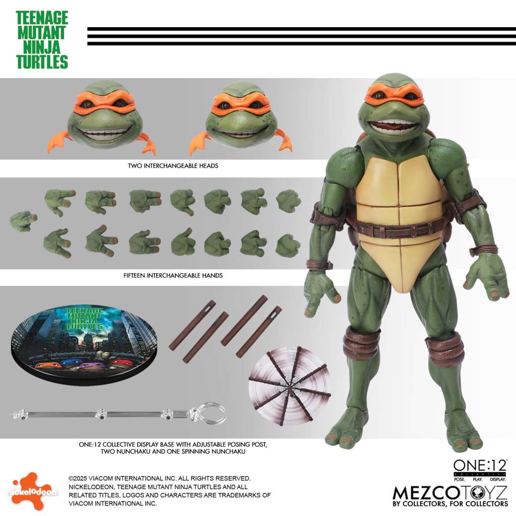 One 12 collective teenage mutant ninja turtles 1990 movie af PREORDER - immagine 8
