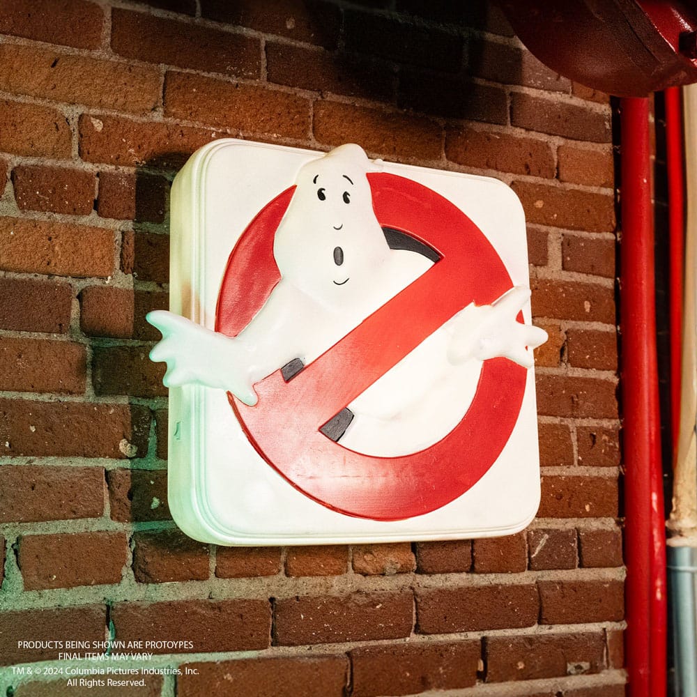Ghostbusters LED Wall Lamp Light No Ghost Logo PREORDER - immagine 2