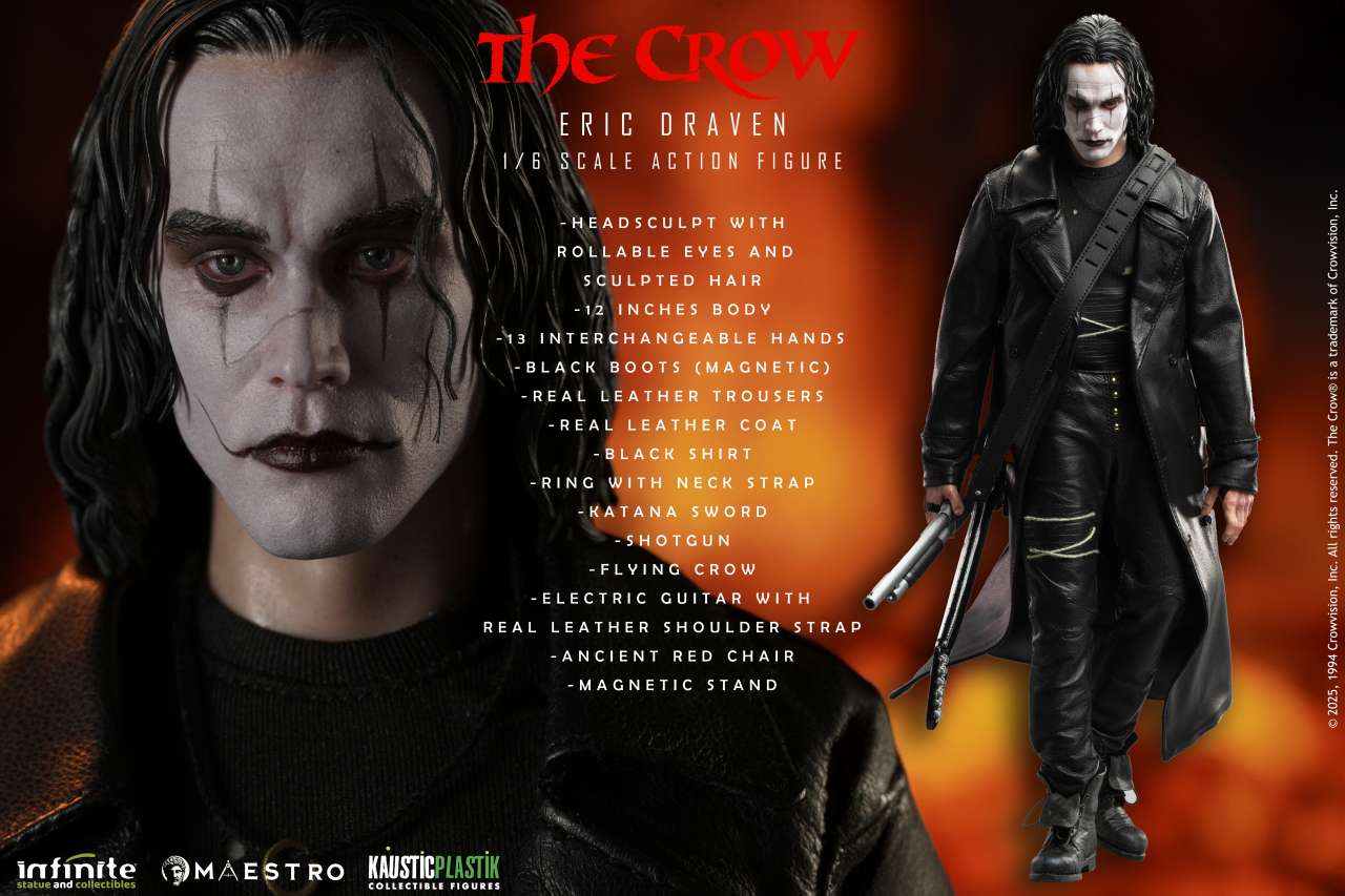 The crow eric draven 1/6 luxury action figure standard edition PREORDER - immagine 8