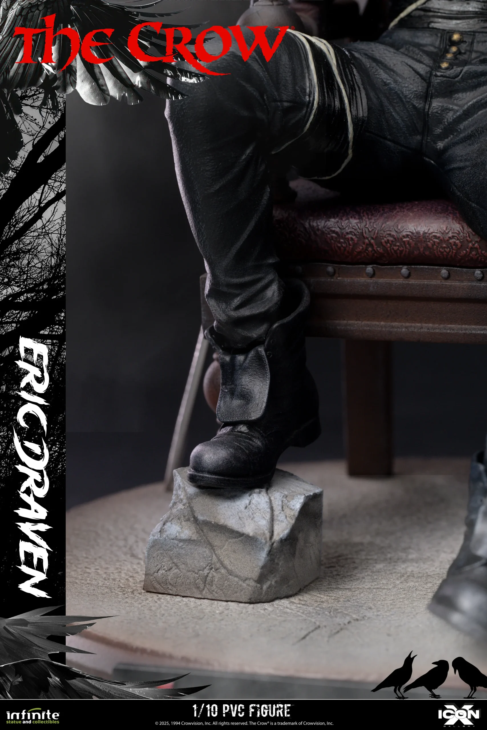 The Crow Eric Draven Icon X 1/10 Pvc Figure PREORDER - immagine 7