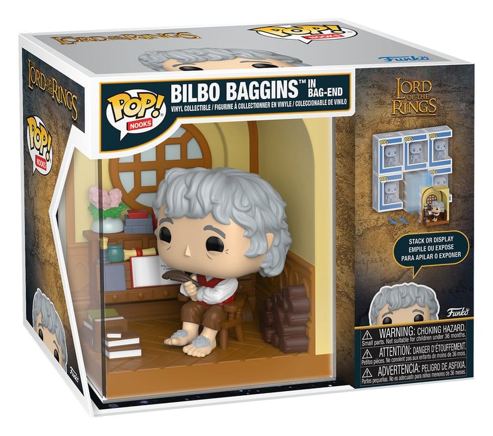Lord of the Rings POP! Nooks Vinyl Diorama Bilbo Baggins PREORDER - immagine 2