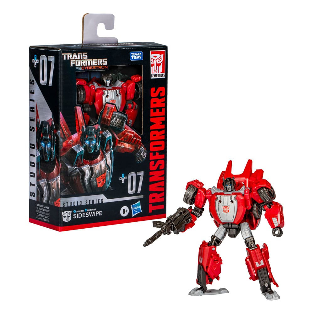 Transformers: War for Cybertron Studio Series Deluxe Class Action Figure Gamer Edition Sideswipe 11 cm PREORDER - immagine 10