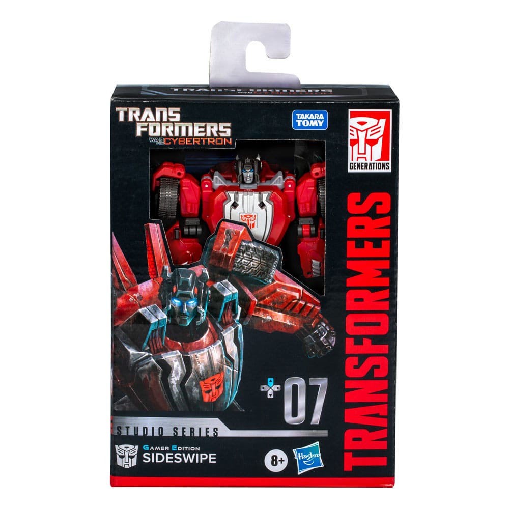 Transformers: War for Cybertron Studio Series Deluxe Class Action Figure Gamer Edition Sideswipe 11 cm PREORDER - immagine 12