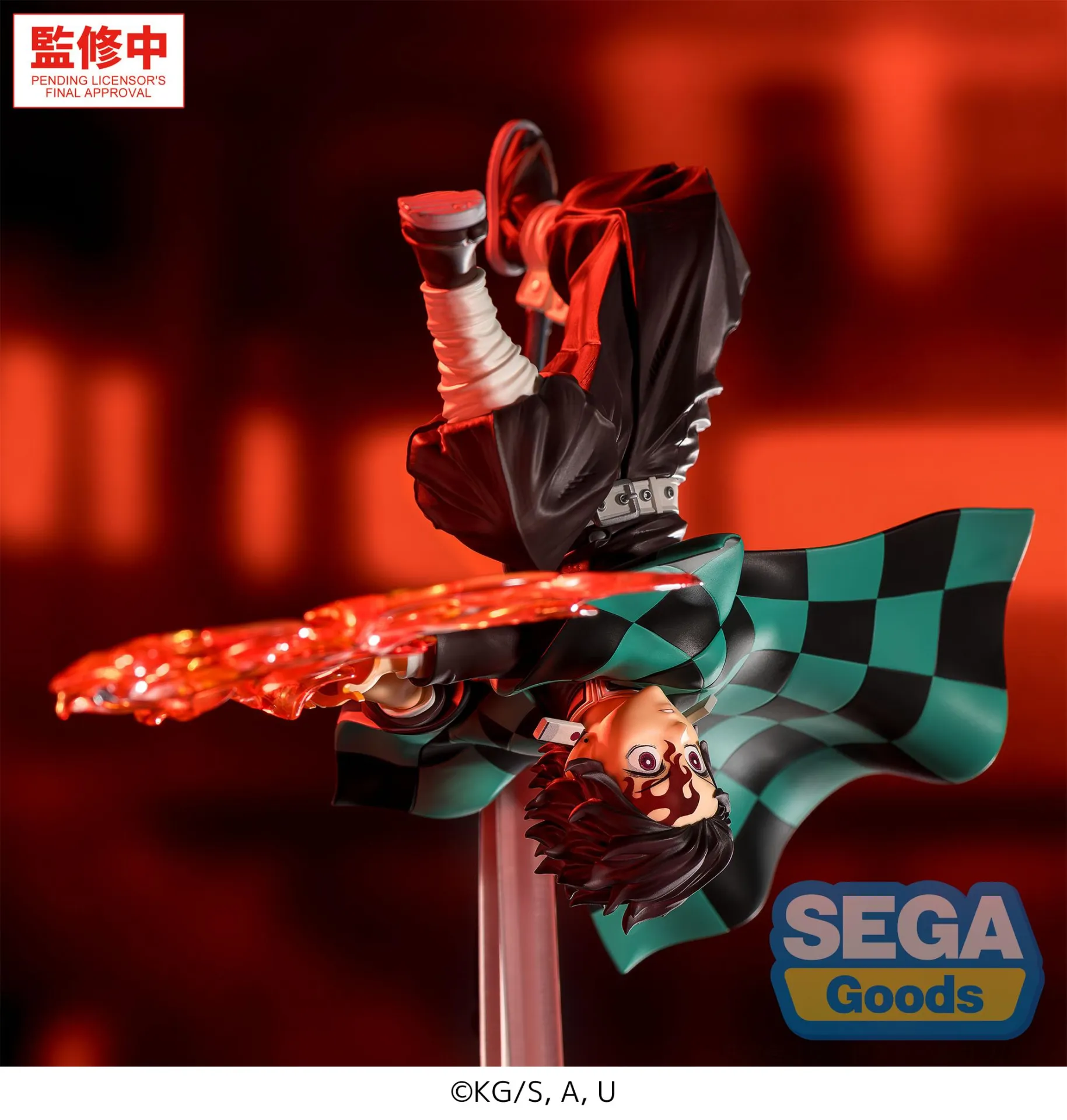 Demon Slayer Tanjiro Hinokami Kagura Setting Sun Transformation Luminasta PREORDER - immagine 5