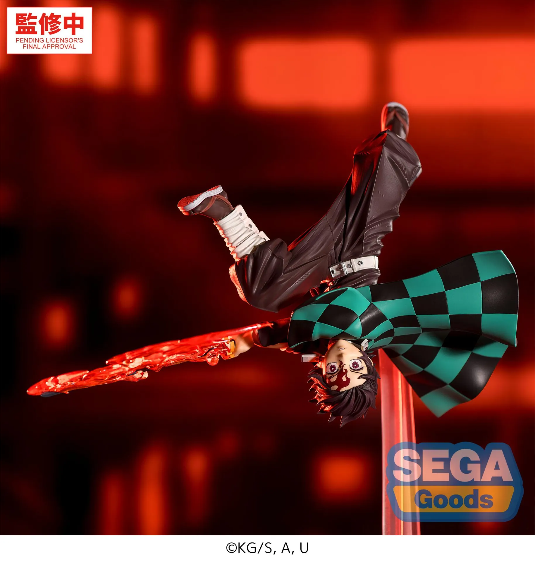Demon Slayer Tanjiro Hinokami Kagura Setting Sun Transformation Luminasta PREORDER - immagine 3
