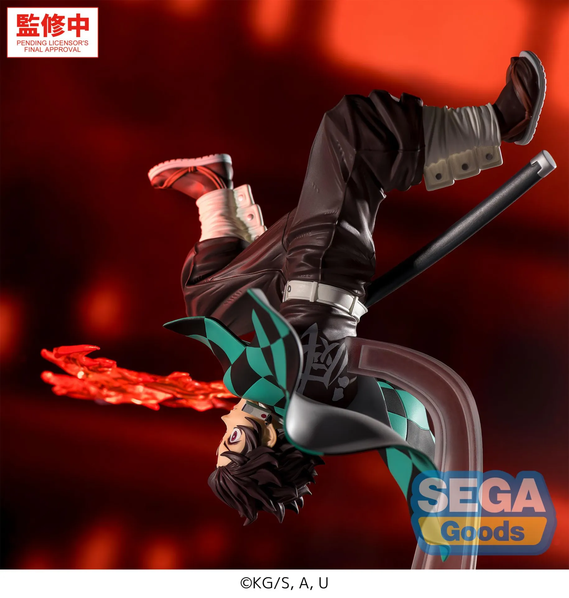Demon Slayer Tanjiro Hinokami Kagura Setting Sun Transformation Luminasta PREORDER - immagine 4