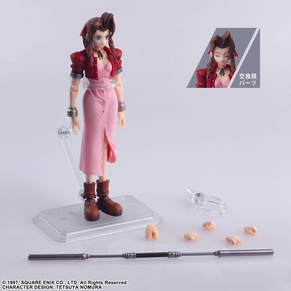 Final Fantasy VII Bring Arts Action Figure Aerith Gainsborough 14 cm PREORDER - immagine 8