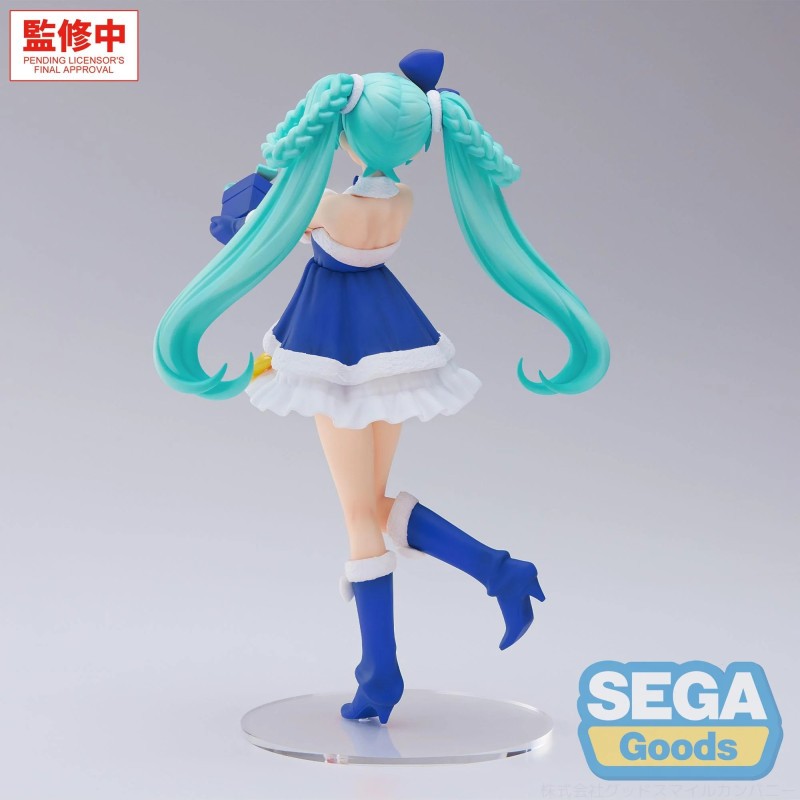 MIKU HATSUNE - HIGH PREMIUM FIGURE - MIKU HATSUNE SAPPHIRE CHRISTMAS Ver. PREORDER - immagine 2