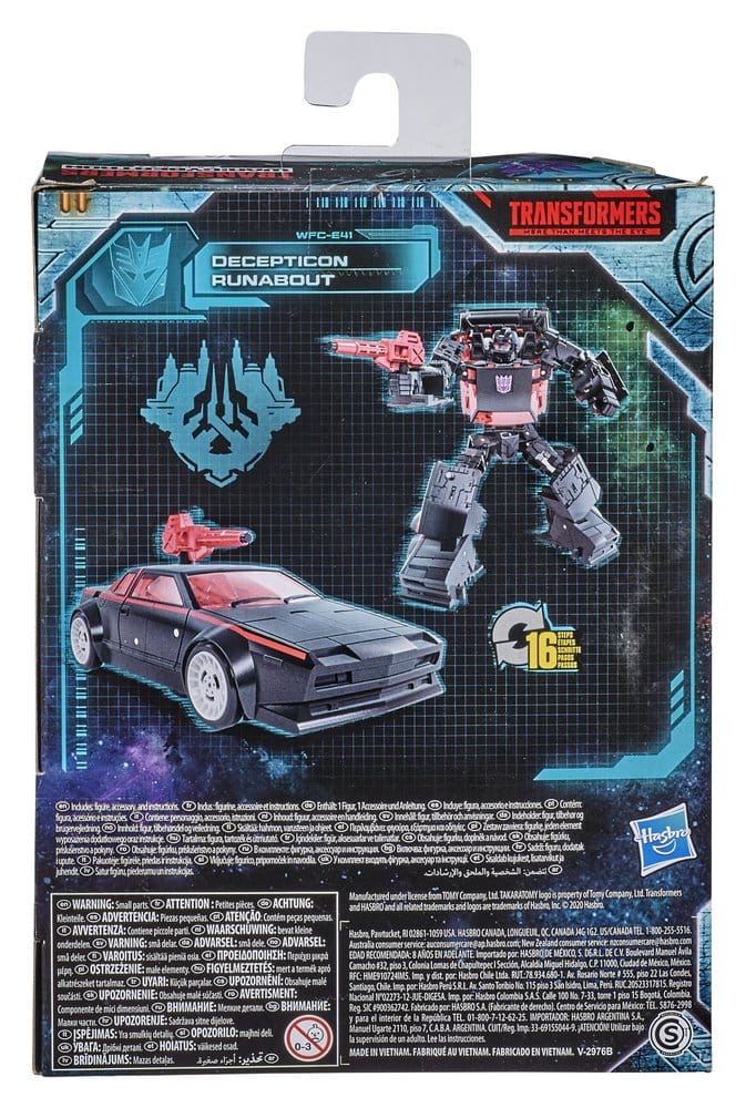 Transformers Generations War for Cybertron: Earthrise Deluxe Class Action Figure Decepticon Runabout WFC-E41 14 cm PREORDER - immagine 2