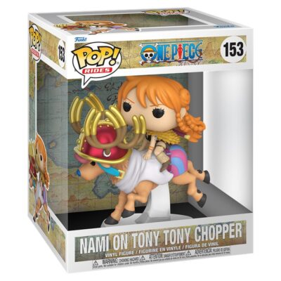 889698941549 POP figure Rides Deluxe One Piece Nami on Tony Tony Chopper Funko POP vinyl figure in gift box. PREORDER
