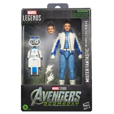 Marvel Legends Series Avengers Doomsday Mister Fantastic and Marvels H.E.R.B.I.E. figure 15cm PREORDER