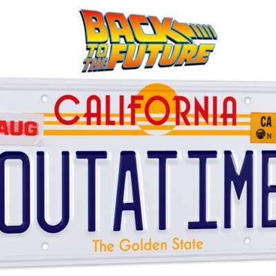 Back To The Future Replica 1/1 ´Outatime´ DeLorean License Plate PREORDER