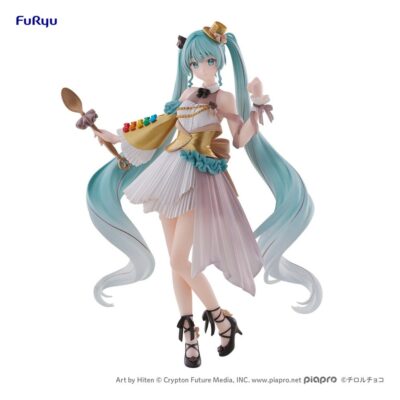 Hatsune Miku x Tirol Choco Collaboration PVC Figure Coffee Nougat Another Color Ver. 19 cm PREORDER